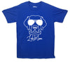Labrador In Shades Lab Mom Blue Printed T-Shirt