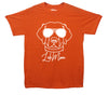 Labrador In Shades Lab Mom Orange Printed T-Shirt