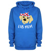 Cute Lab Mom Blue Printed Hoodie
