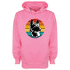 Colourful German Shepherd Pink Printed Hoodie