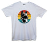 Colourful German Shepherd White Printed T-Shirt