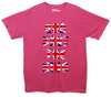 God Save The King Union Jack Pink Printed T-Shirt
