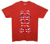 God Save The King Union Jack Red Printed T-Shirt