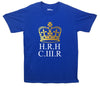 King Charles Gold Crown Coronation Blue Printed T-Shirt