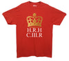 King Charles Gold Crown Coronation Red Printed T-Shirt