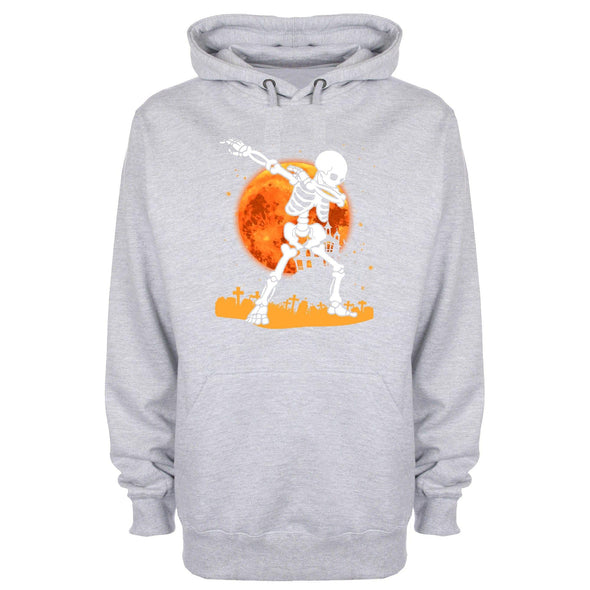 Halloween Skeleton Dab Printed Hoodie - Mr Wings Emporium 