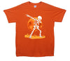 Halloween Skeleton Dab Printed T-Shirt - Mr Wings Emporium 