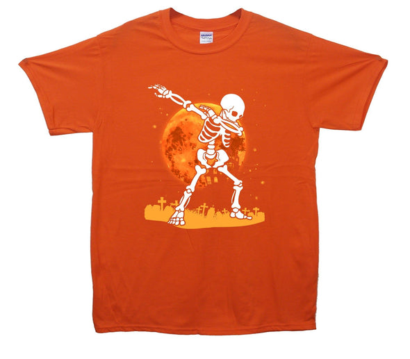 Halloween Skeleton Dab Printed T-Shirt - Mr Wings Emporium 