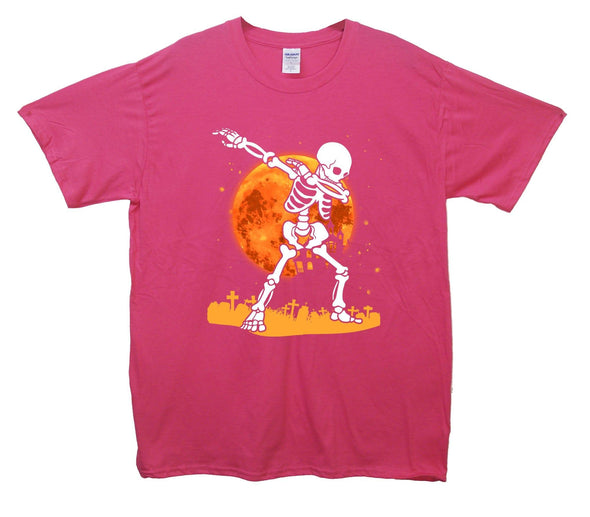 Halloween Skeleton Dab Printed T-Shirt - Mr Wings Emporium 