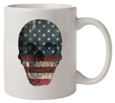 American Skull Horror Printed Mug - Mr Wings Emporium 