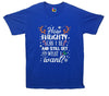 How Naughty Can I Be & Still Get What I Want Funny Christmas Printed T-Shirt - Mr Wings Emporium 
