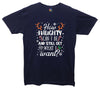How Naughty Can I Be & Still Get What I Want Funny Christmas Printed T-Shirt - Mr Wings Emporium 
