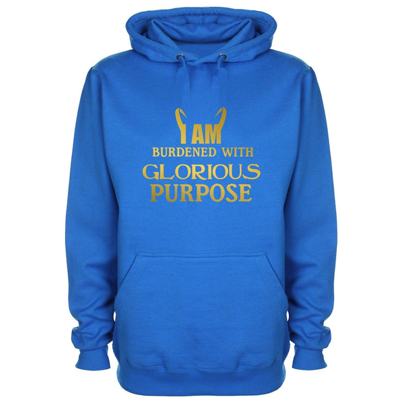 I Am Burdened With Glorious Purpose Printed Hoodie - Mr Wings Emporium 