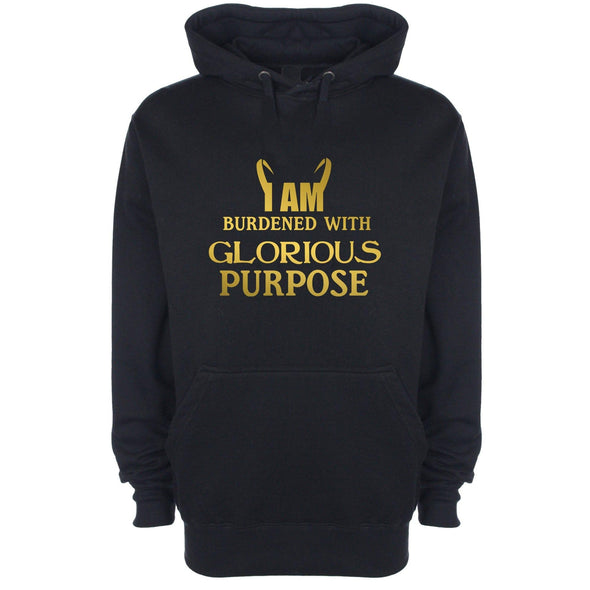 I Am Burdened With Glorious Purpose Printed Hoodie - Mr Wings Emporium 