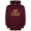 I Am Burdened With Glorious Purpose Printed Hoodie - Mr Wings Emporium 