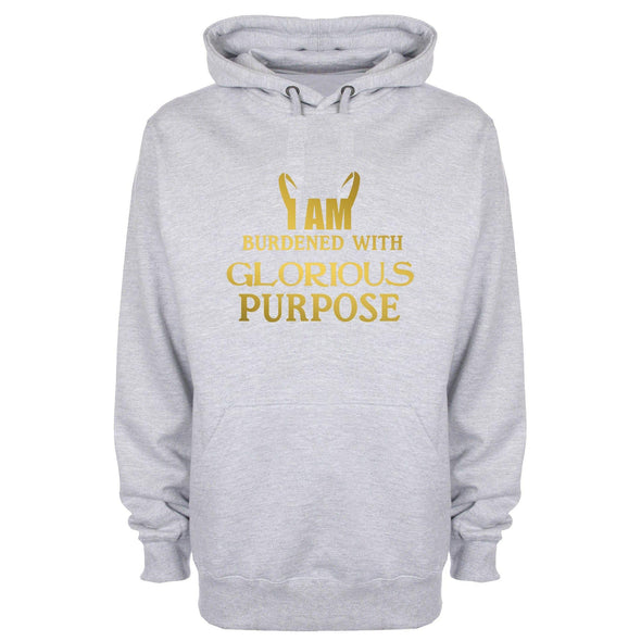 I Am Burdened With Glorious Purpose Printed Hoodie - Mr Wings Emporium 