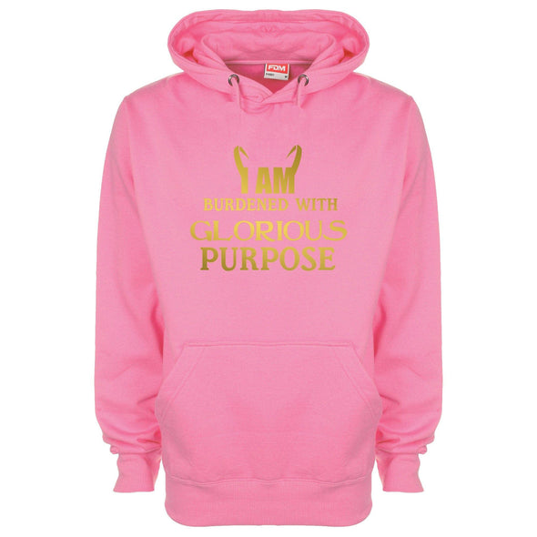 I Am Burdened With Glorious Purpose Printed Hoodie - Mr Wings Emporium 