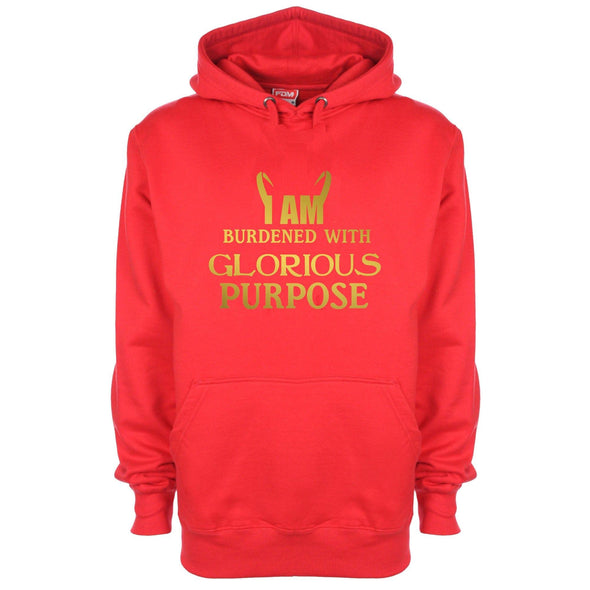 I Am Burdened With Glorious Purpose Printed Hoodie - Mr Wings Emporium 