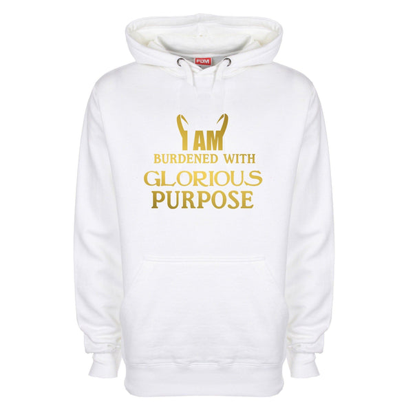 I Am Burdened With Glorious Purpose Printed Hoodie - Mr Wings Emporium 