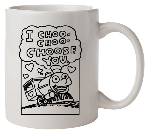 I Choo Choo Choose You Printed Mug - Mr Wings Emporium 