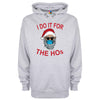 I Do It For The Ho's Masked Santa Printed Hoodie - Mr Wings Emporium 