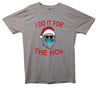 I Do It For The Ho's Masked Santa Printed T-Shirt - Mr Wings Emporium 
