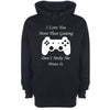 I Love You More Than Gaming Printed Hoodie - Mr Wings Emporium 