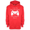 I Love You More Than Gaming Printed Hoodie - Mr Wings Emporium 