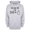 I'm Not 40, I'm 39 Plus One Printed Hoodie - Mr Wings Emporium 