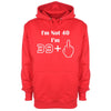 I'm Not 40, I'm 39 Plus One Printed Hoodie - Mr Wings Emporium 