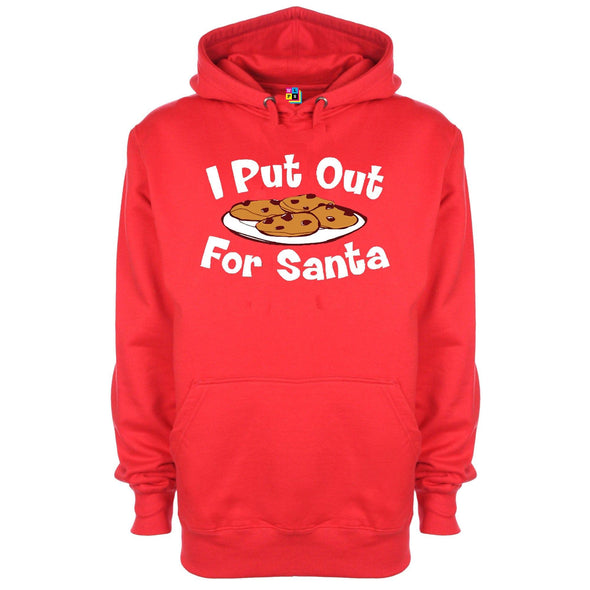 I Put Out For Santa Printed Hoodie - Mr Wings Emporium 