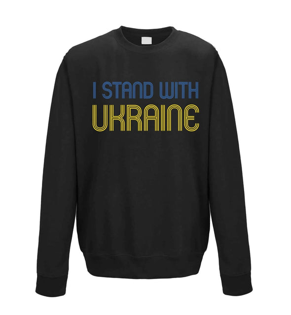 I Stand With Ukraine Printed Sweatshirt - Mr Wings Emporium 