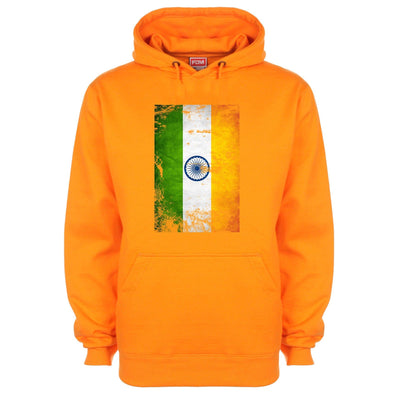 India Distressed Flag Printed Hoodie - Mr Wings Emporium 