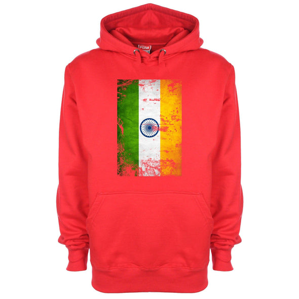 India Distressed Flag Printed Hoodie - Mr Wings Emporium 