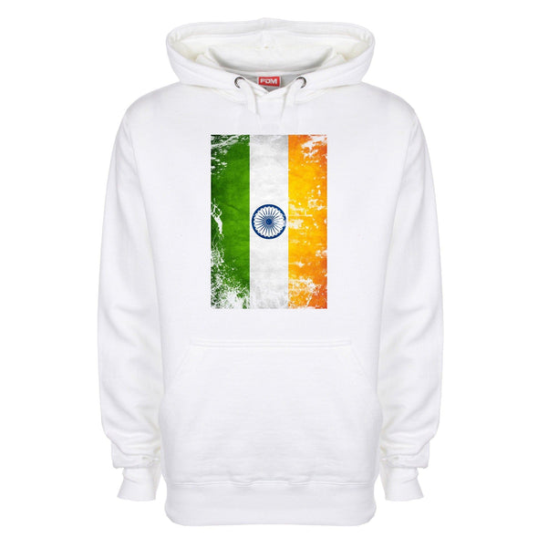 India Distressed Flag Printed Hoodie - Mr Wings Emporium 