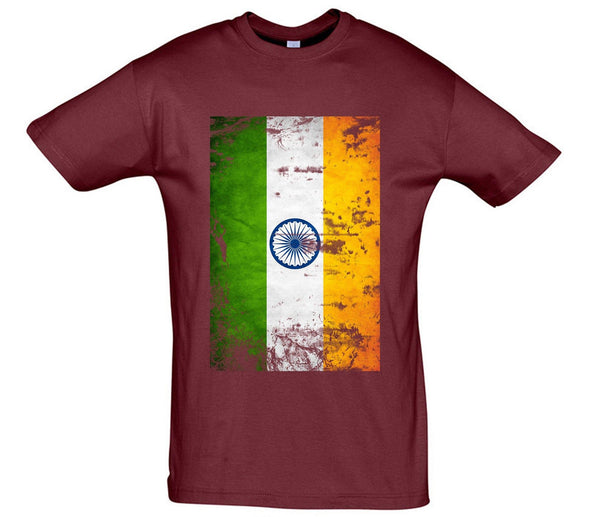 India Distressed Flag Printed T-Shirt - Mr Wings Emporium 