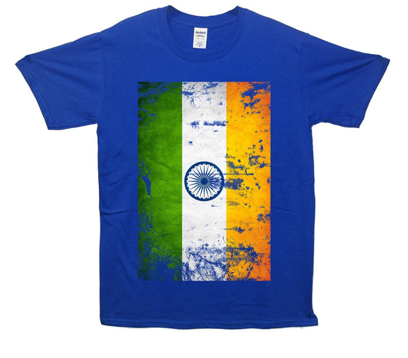 India Distressed Flag Printed T-Shirt - Mr Wings Emporium 