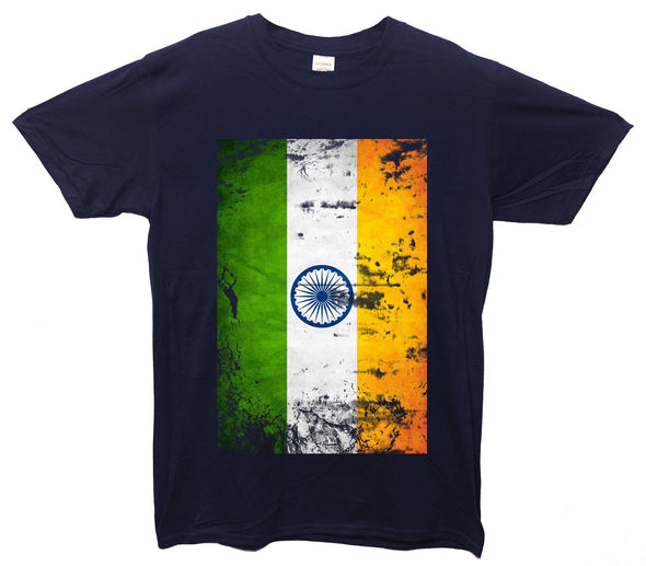 India Distressed Flag Printed T-Shirt - Mr Wings Emporium 