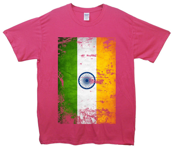 India Distressed Flag Printed T-Shirt - Mr Wings Emporium 