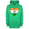 India Flag Heart Printed Hoodie - Mr Wings Emporium 