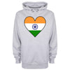 India Flag Heart Printed Hoodie - Mr Wings Emporium 