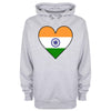 India Flag Heart Printed Hoodie - Mr Wings Emporium 