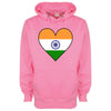 India Flag Heart Printed Hoodie - Mr Wings Emporium 