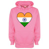 India Flag Heart Printed Hoodie - Mr Wings Emporium 