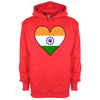 India Flag Heart Printed Hoodie - Mr Wings Emporium 