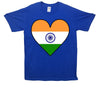 India Flag Heart Printed T-Shirt - Mr Wings Emporium 