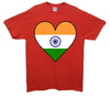 India Flag Heart Printed T-Shirt - Mr Wings Emporium 