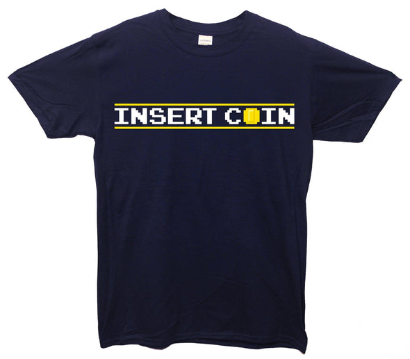 Insert Coin Printed T-Shirt - Mr Wings Emporium 