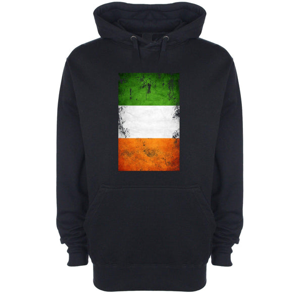 Ireland Distressed Flag Printed Hoodie - Mr Wings Emporium 