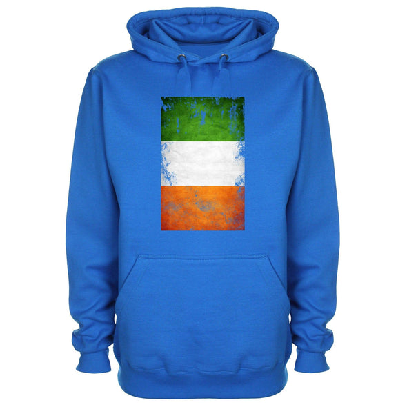 Ireland Distressed Flag Printed Hoodie - Mr Wings Emporium 